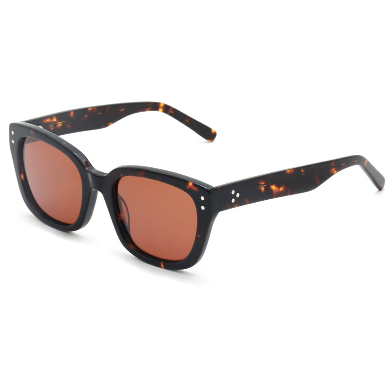 Damen modische Sonnenbrille mit einzigartigem Marmorierungseffekt Karnz