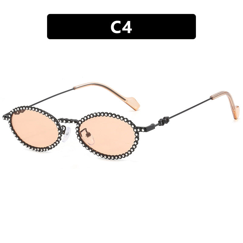 Damen extravagante Sonnenbrille mit originellem Rahmen und modernen Gläsern Karnz