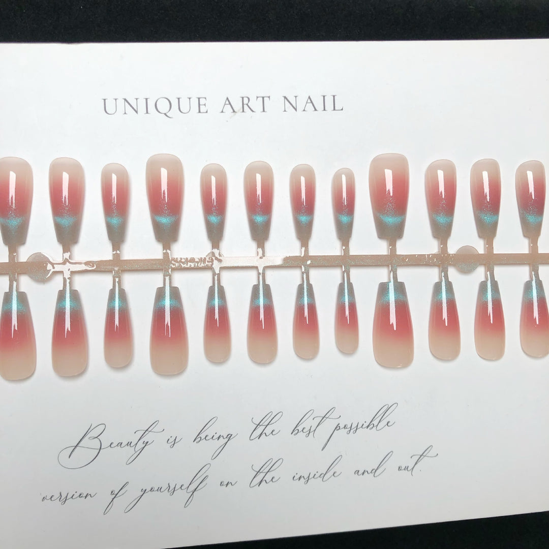 Gradient Ombre Press-On Nail Set