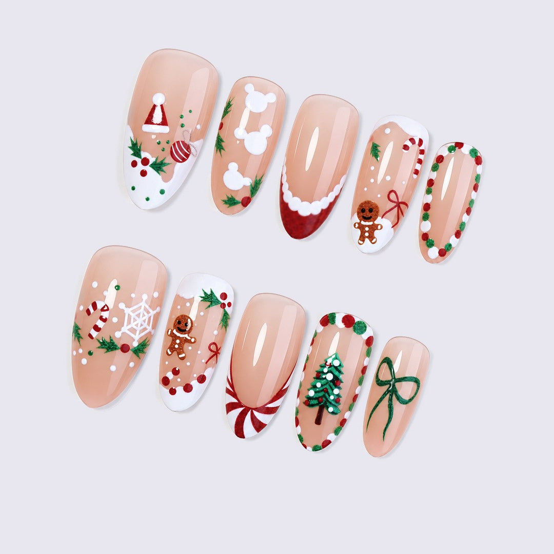 Kreatives Kunstnagelset für festliche Anlässe Karnz