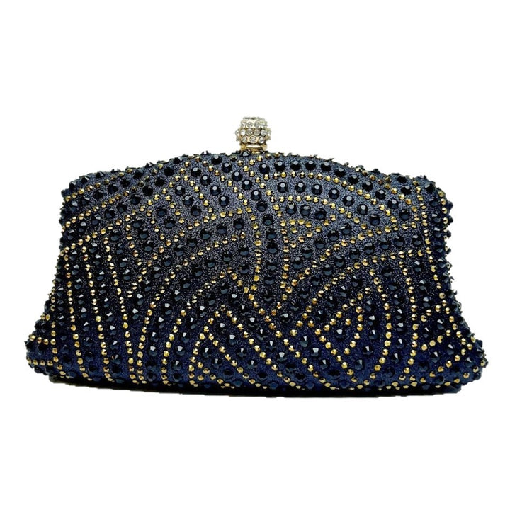 Verschnörkelte Perlen-Abend-Clutch