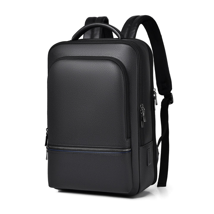 Schlanker Leder Laptop Rucksack Karnz