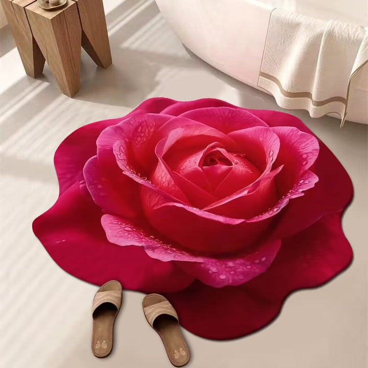 Blumenmuster Badematte