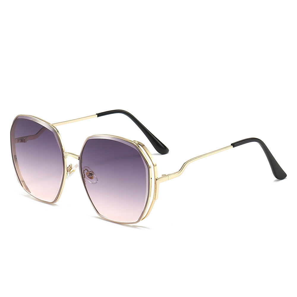 Modische Geometrische Sonnenbrille Karnz