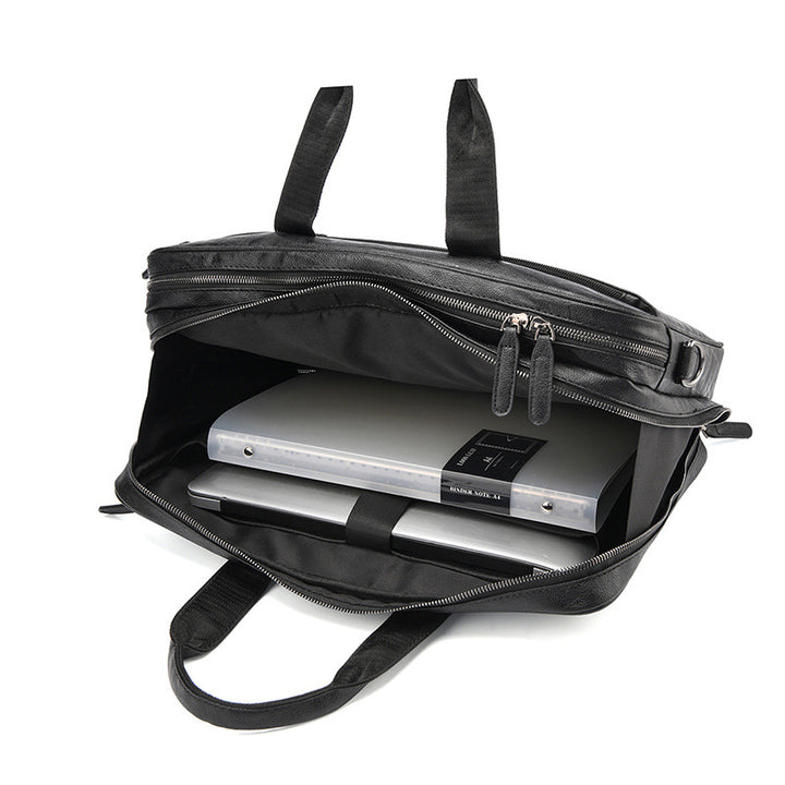 Premium Leder Firmen Aktentasche Karnz