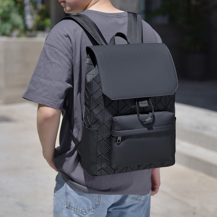 Trendiger geometrischer Druck-Rucksack Karnz