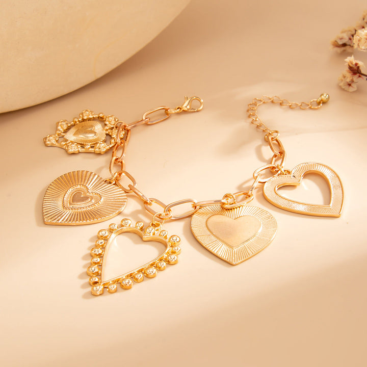 Karnz | Chunky Herz Charm Halskette