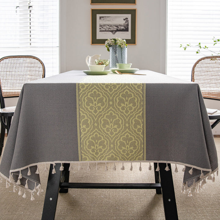 Elegante strukturierte Tischdecke
