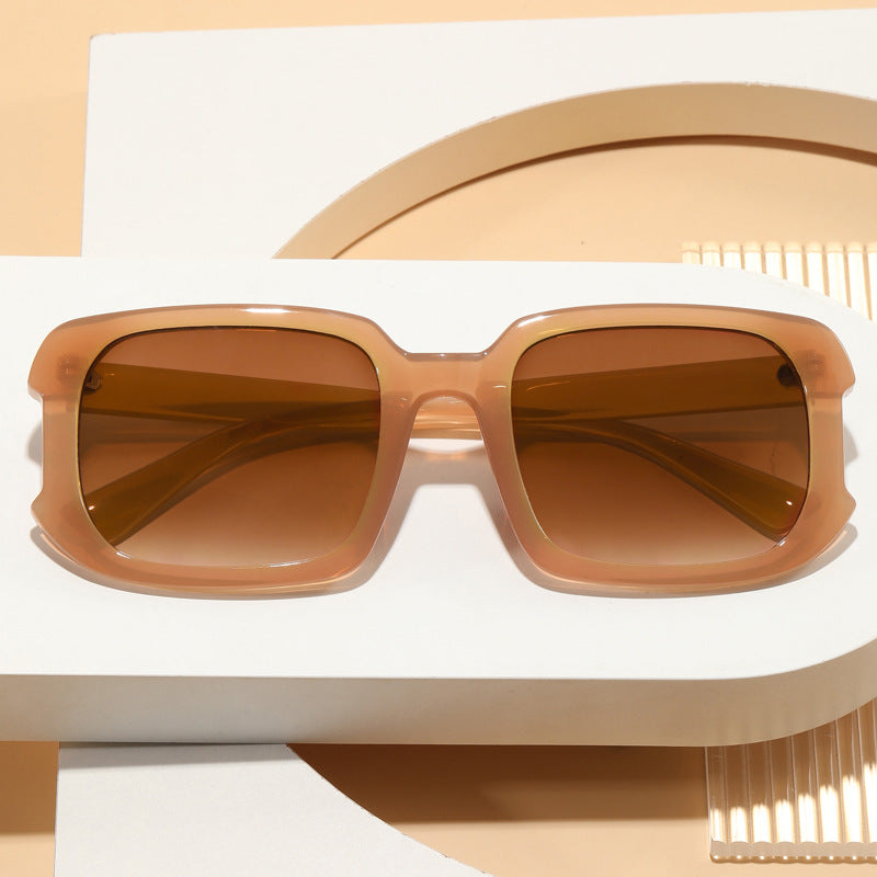 Damen Trendige quadratische Sonnenbrille Karnz
