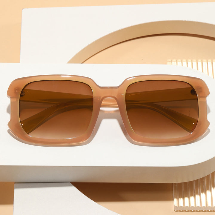 Damen Trendige quadratische Sonnenbrille Karnz