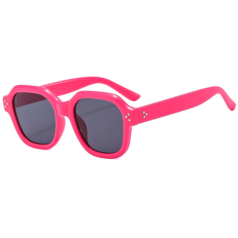 Damen Modische Retro-Sonnenbrille mit breitem Rahmen und UV-Schutz Karnz