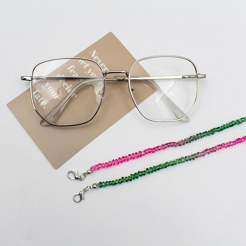 Elegante Kristallperlen Brille Kette Karnz