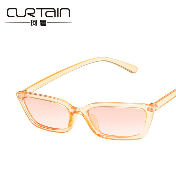 Damen Minimalistische Rechteck-Sonnenbrille Karnz