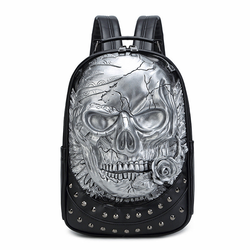Stylischer Rucksack mit Totenkopf-Design Karnz