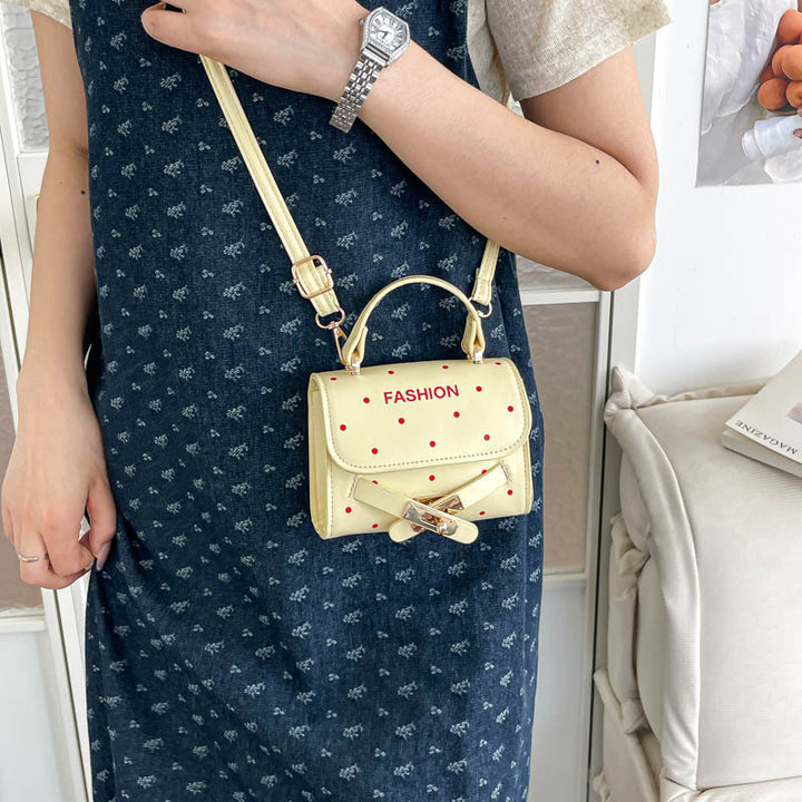 Punktmuster Mini-Handtasche