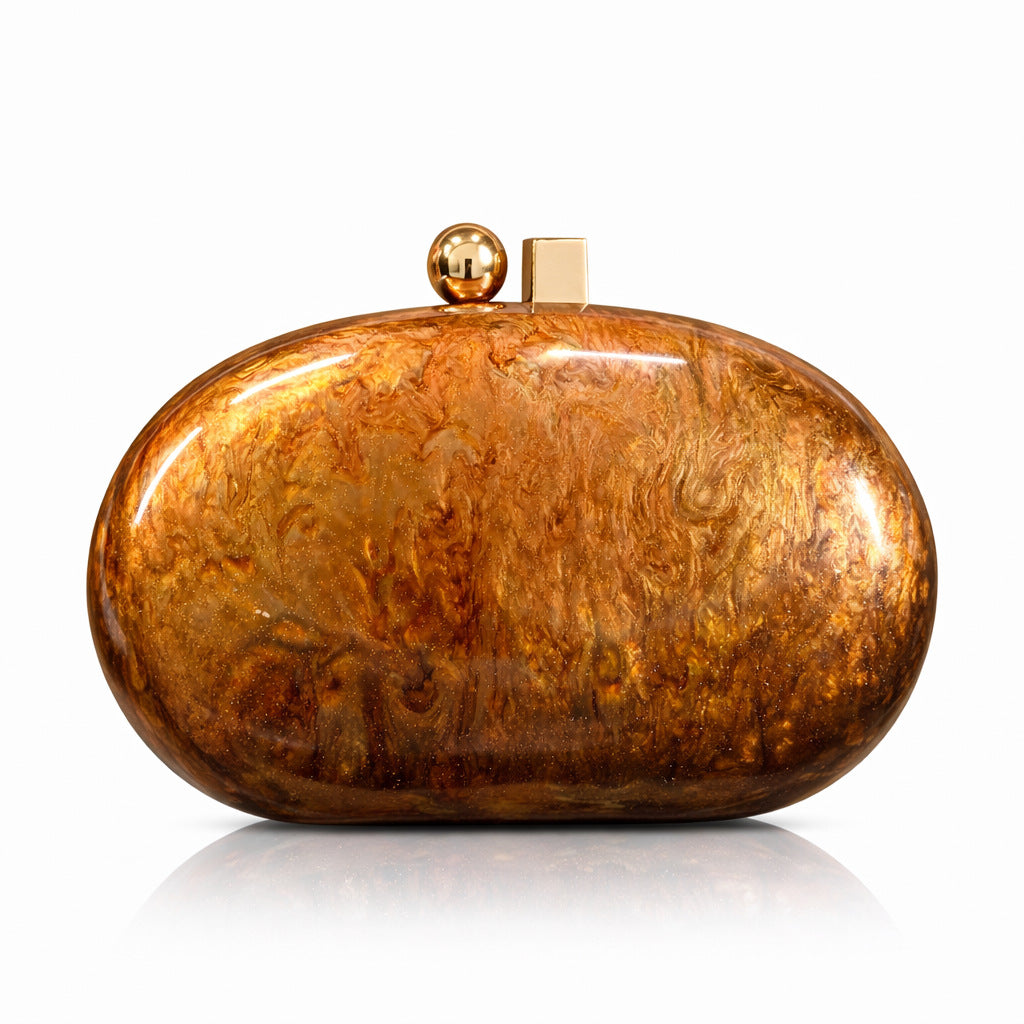 Elegante Perlenakzent Clutch Tasche