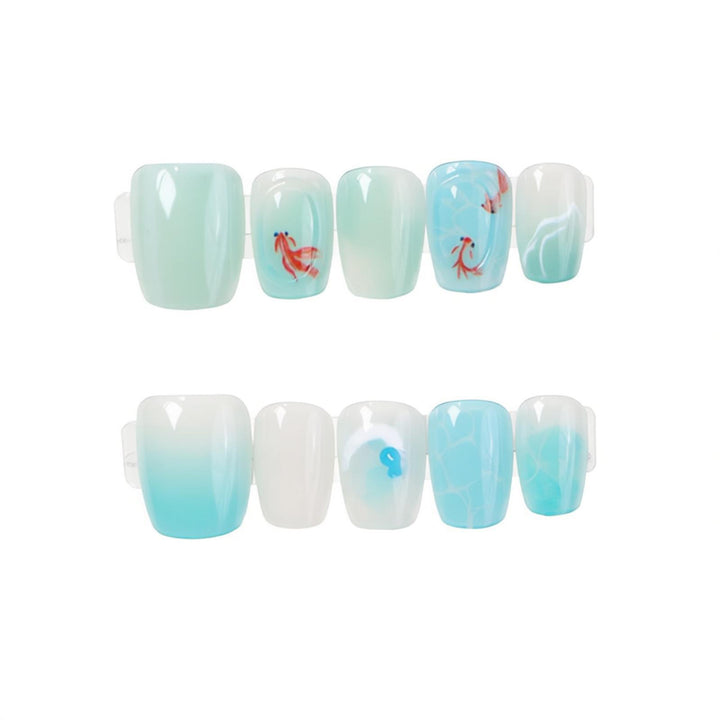 Ozean-inspiriertes Nagelkunst-Set Karnz