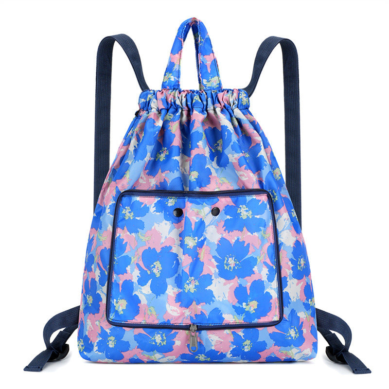 Leichter Blumen-Schnür-Rucksack Karnz