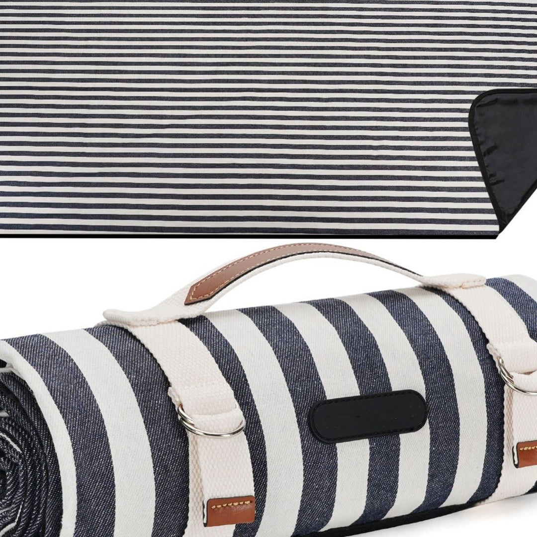 Unisex Picknickdecke mit wasserabweisender Unterseite und Tragegriff Karnz