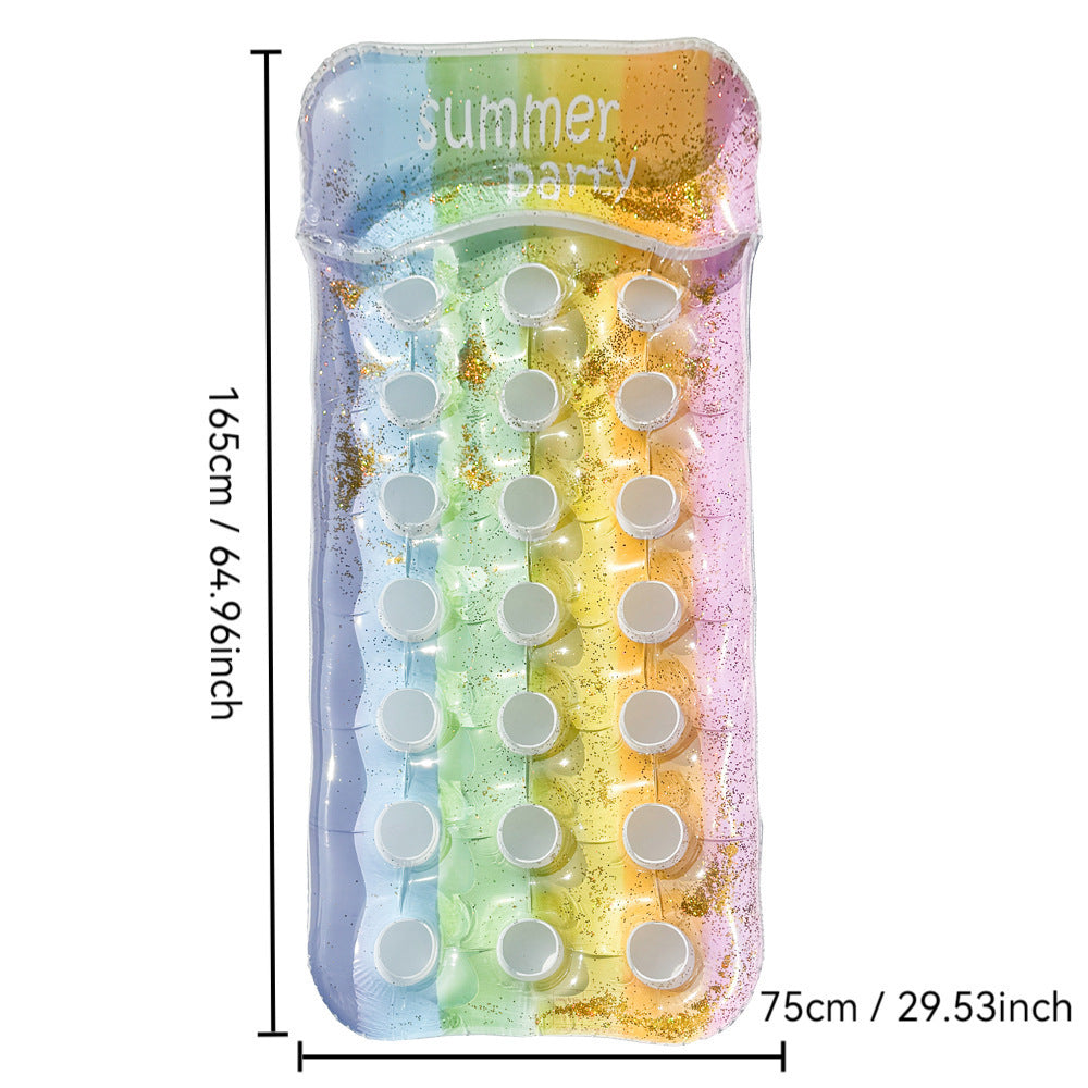 Damen Aufblasbare Sommer-Lounge mit Getränkehaltern Karnz