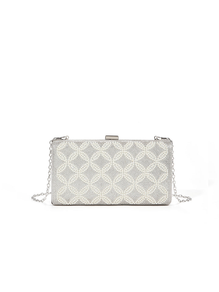 Opulente mit Kristallen verzierte Abendclutch