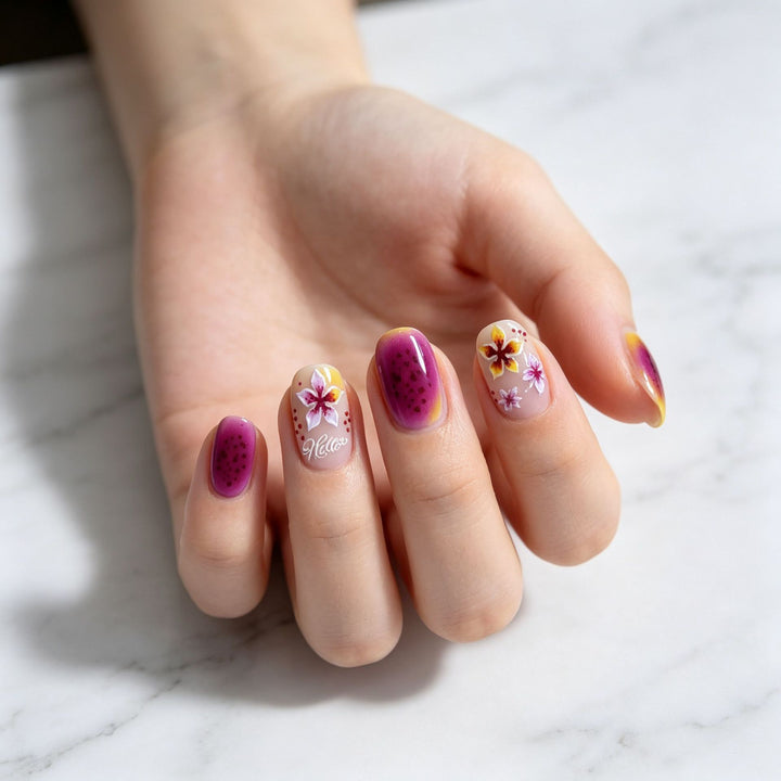Floral Decorative Nail Art Aufkleber