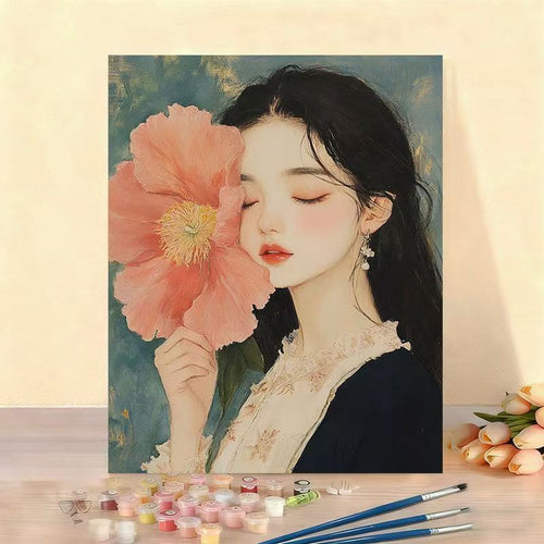DIY Floral Portrait Malen nach Zahlen Set Karnz