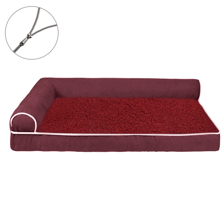Genoppte Plüsch Loungebett Hundebett