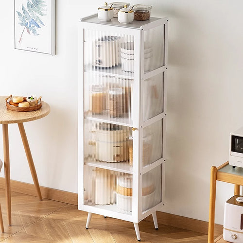 Aufbewahrungsvitrine Mit Transparenter Glastür Und Mehreren Ablagefächern Karnz