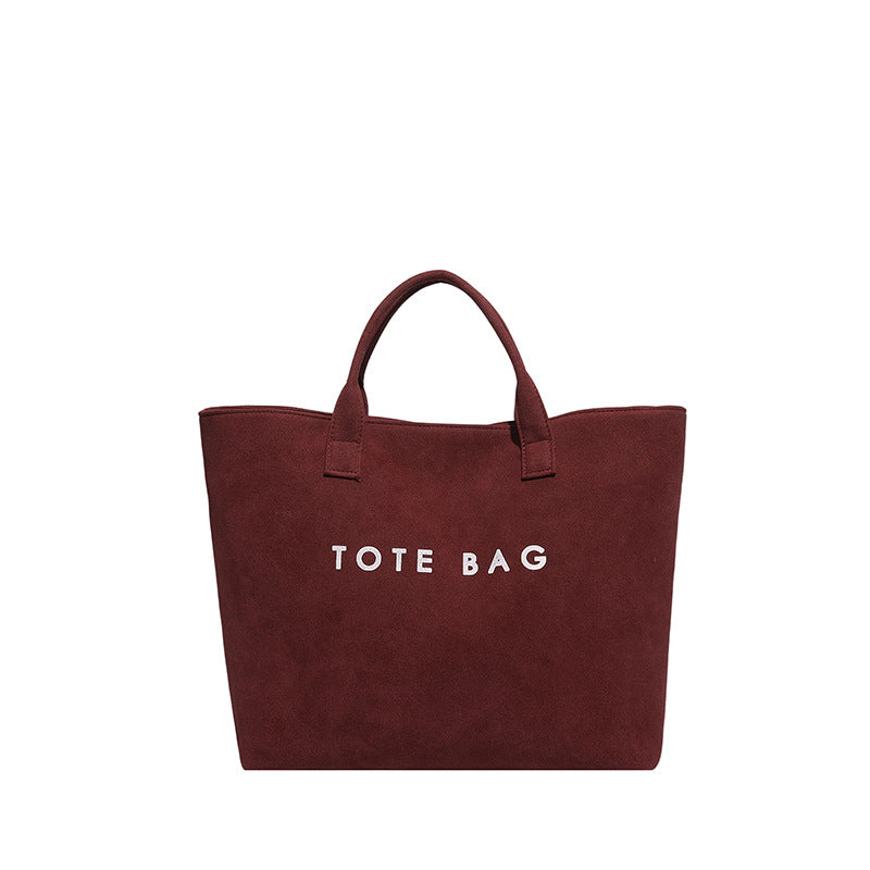Stylische Faux Wildleder Tragetasche