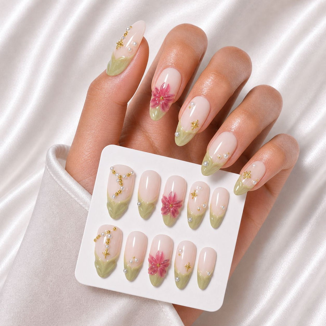 Floral Art Acryl-Nagelverlängerungen Karnz