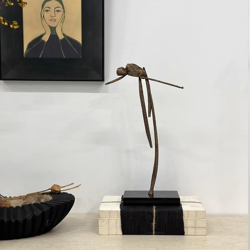 Abstrakte Dekorative Metall Vogel Skulptur