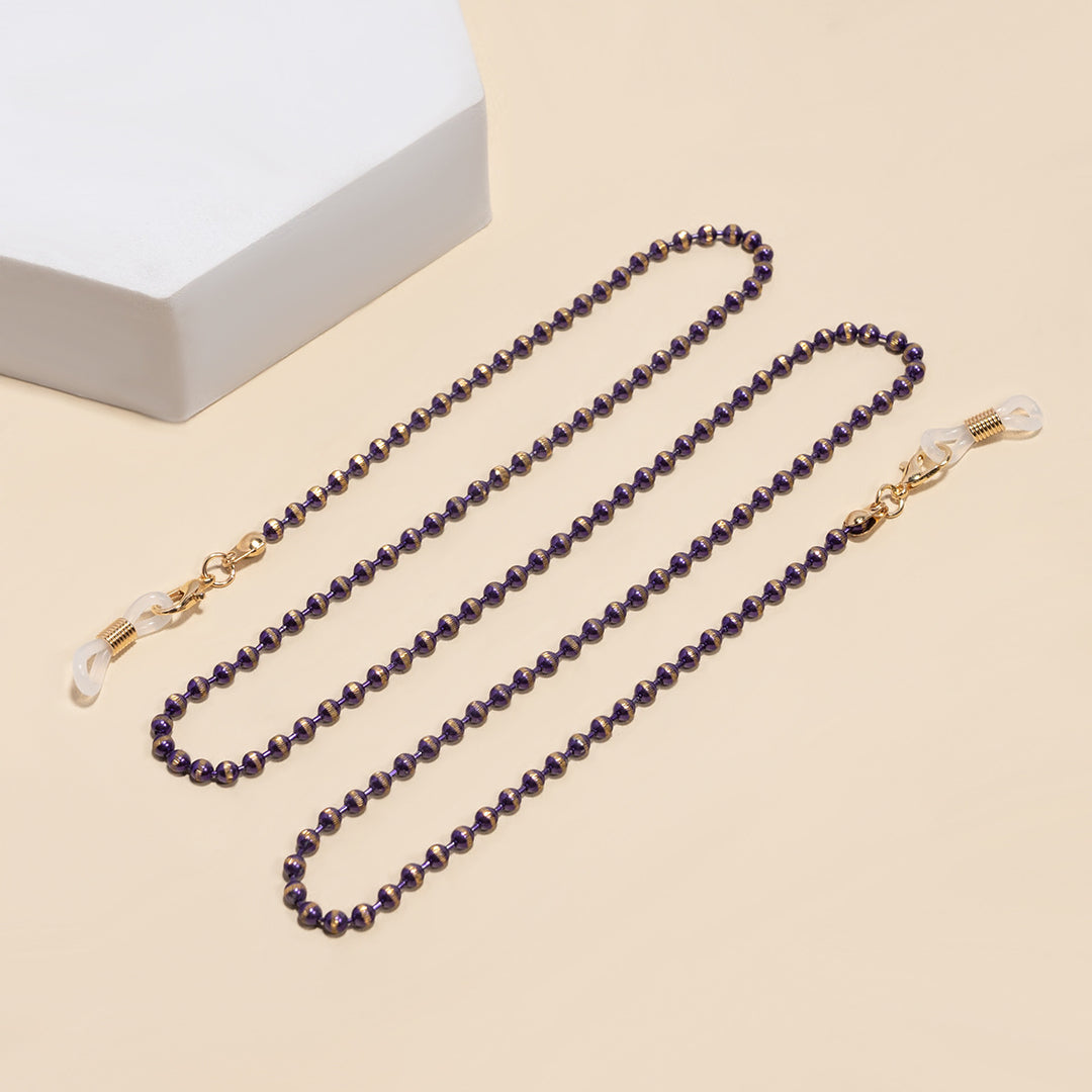 Elegante Perlen Brillenhalter Kette Karnz