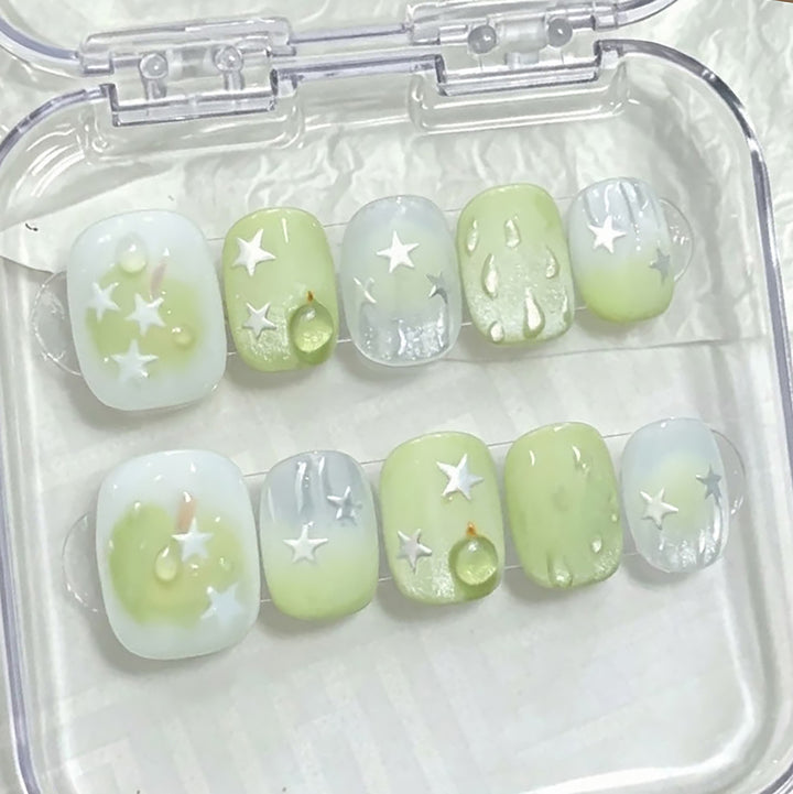 Künstlerisches Sternen Nagelset