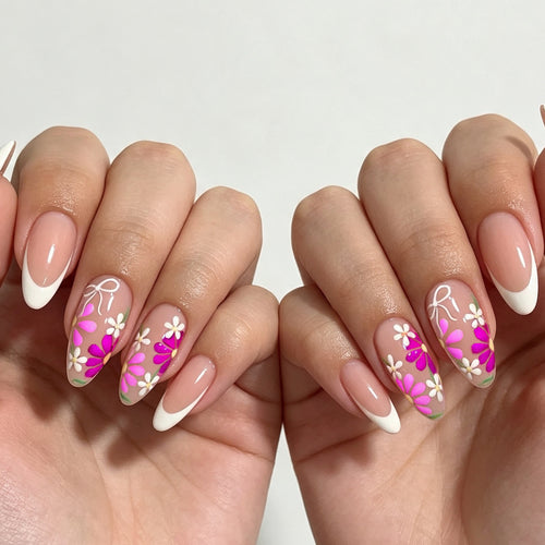 Ausgefallene Florale Nagelkunst Karnz
