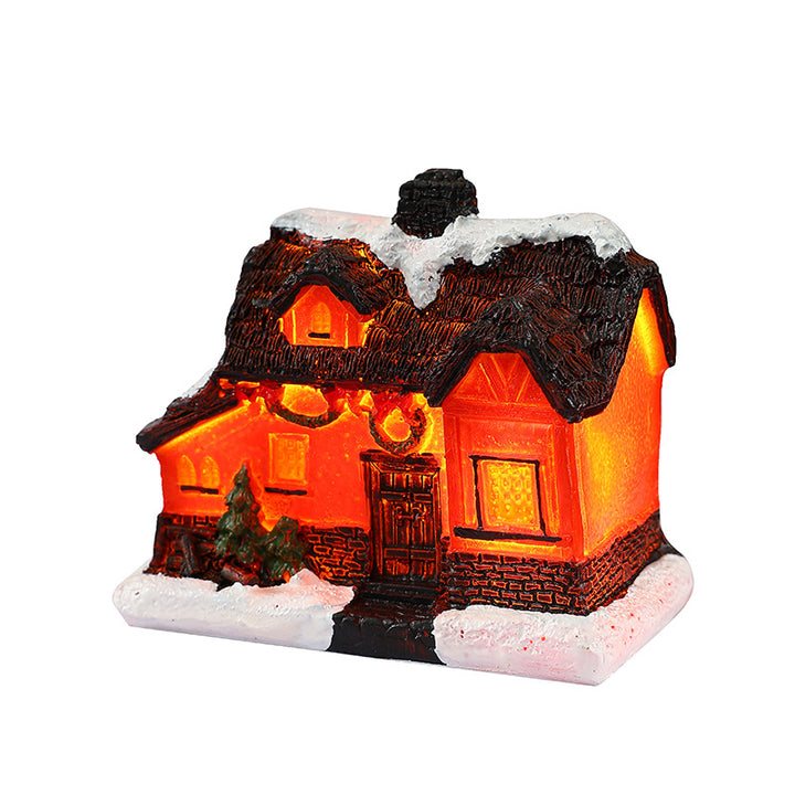 Nostalgische Weihnachtsdorf-Haus-Dekoration Karnz