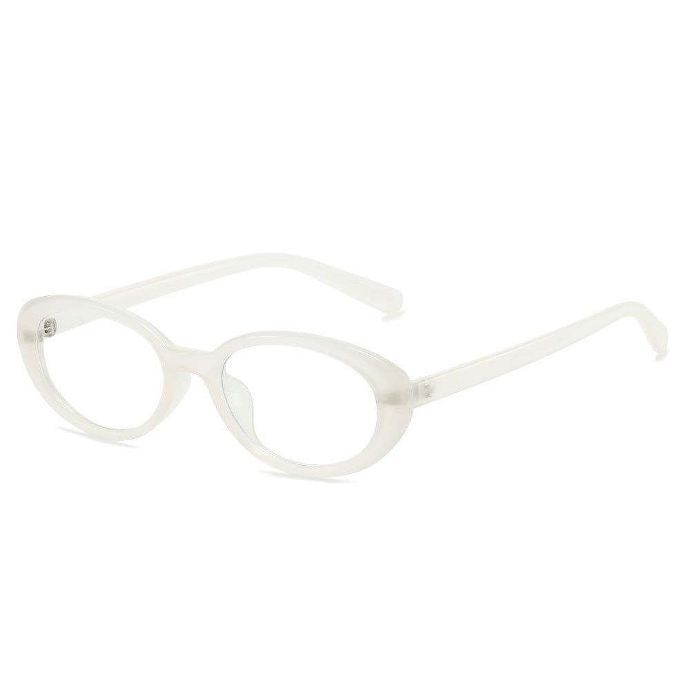 Retro-inspirierte Cat-Eye-Sonnenbrille mit transparenten Fassungen Karnz