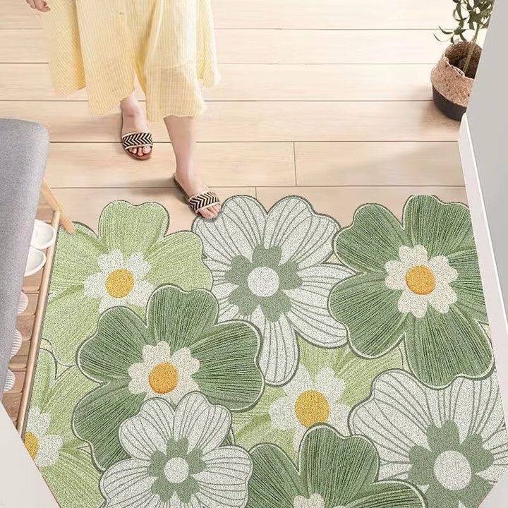 Blumenmuster Teppich