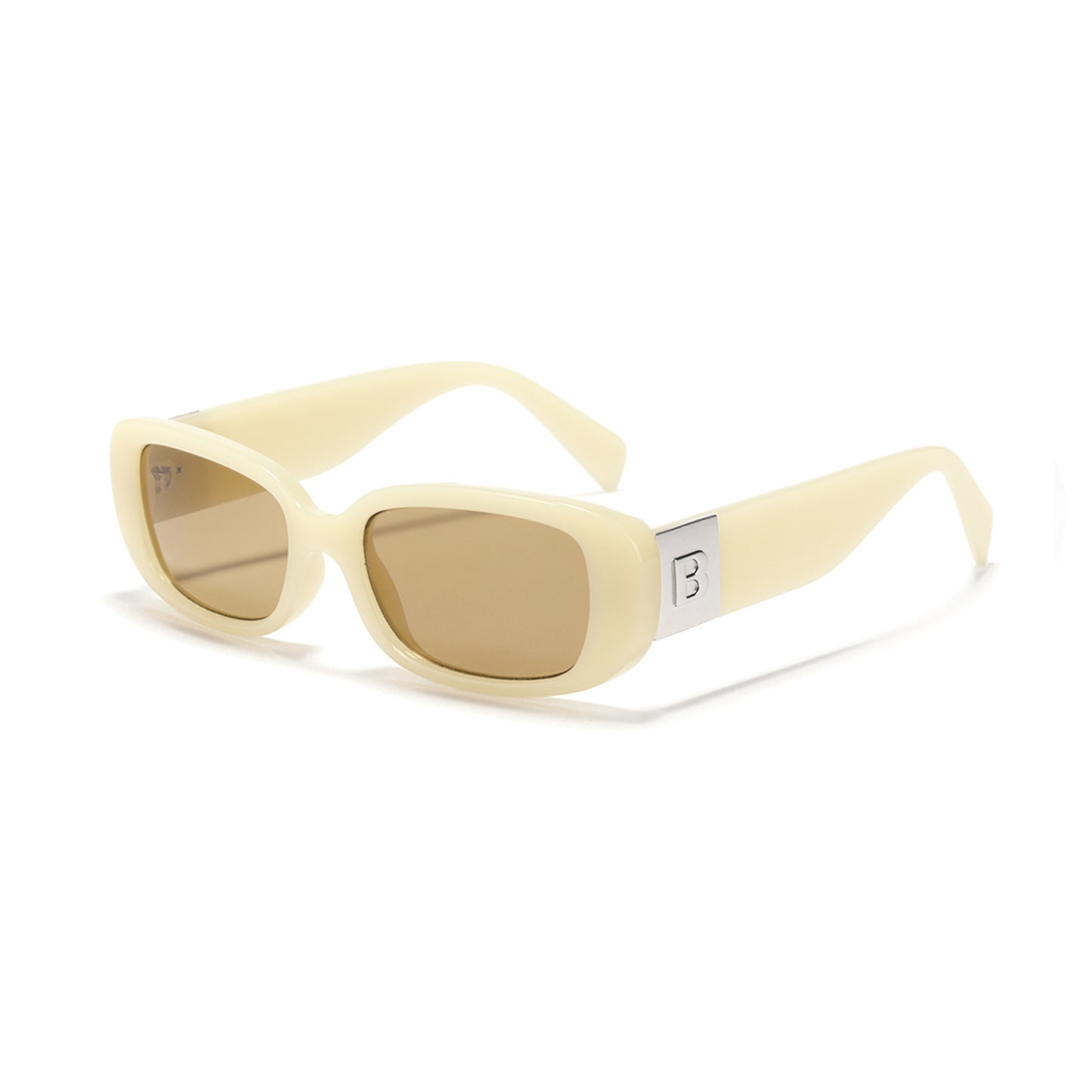 Damen trendige Sonnenbrille mit modischem Klarglasrahmen und UV-Schutz Karnz