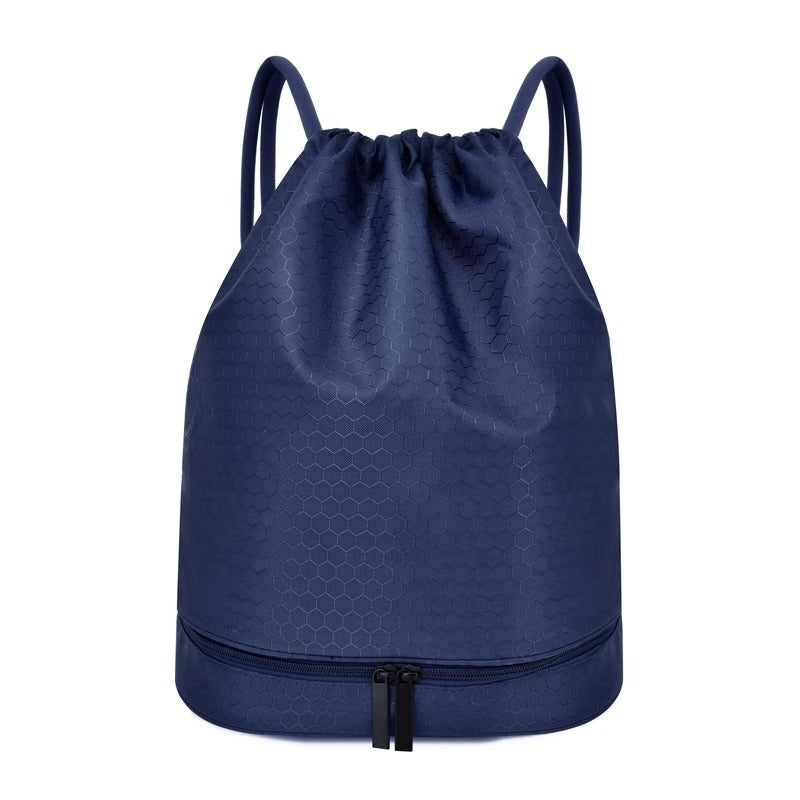 Leichter Hexagonmuster Kordelzug Rucksack Karnz