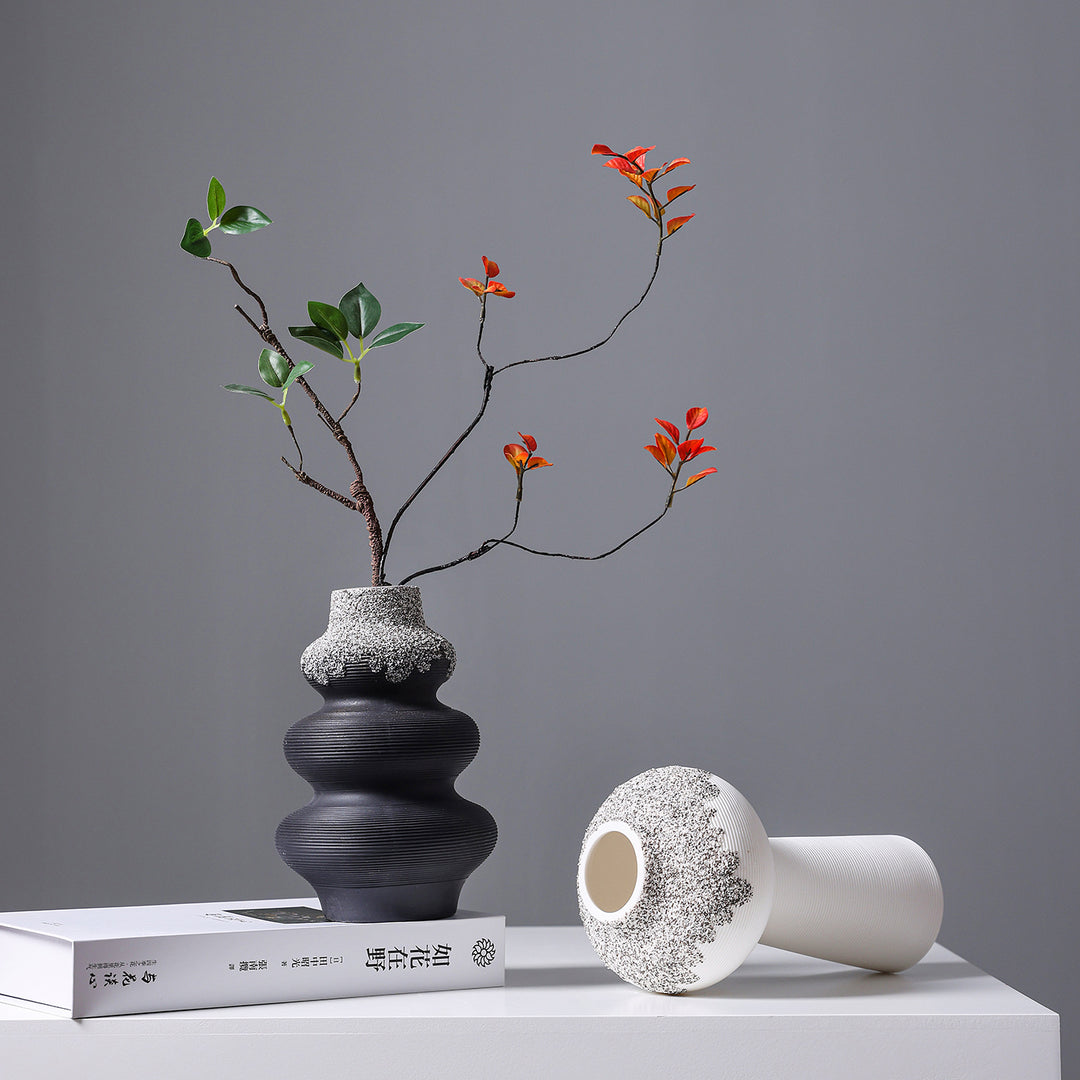Künstlerische Textur Steingut Vase