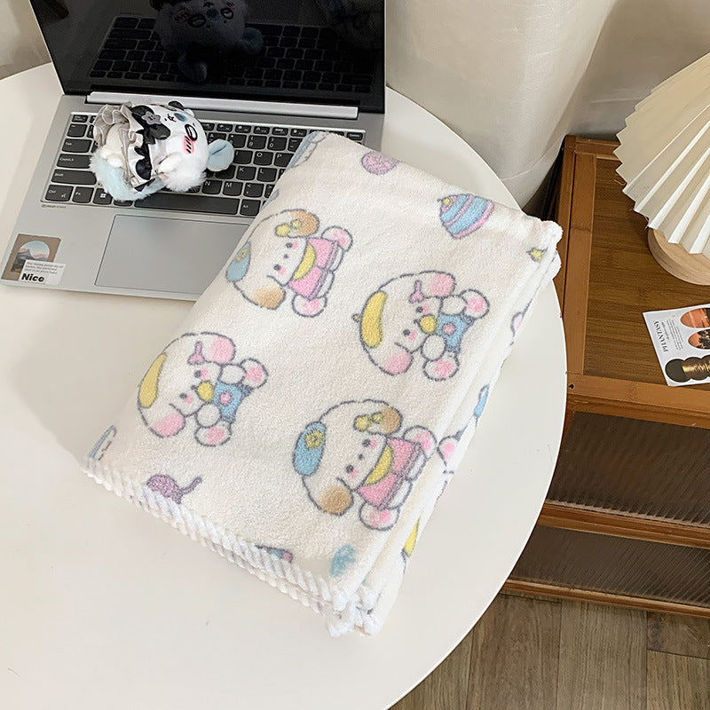 Kuscheldecke mit Verspieltem Tiermotiv Karnz