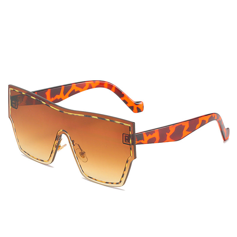 Damen futuristische Oversized-Wraparound-Sonnenbrille Karnz