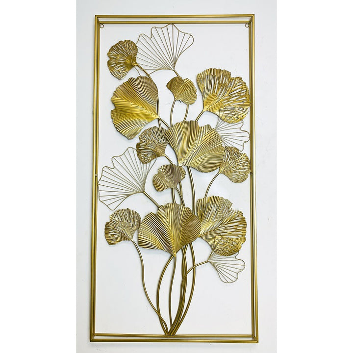 Dekorative Metall-Wandkunst-Skulptur mit Ginkgo-Blatt-Design Karnz 1789208504
