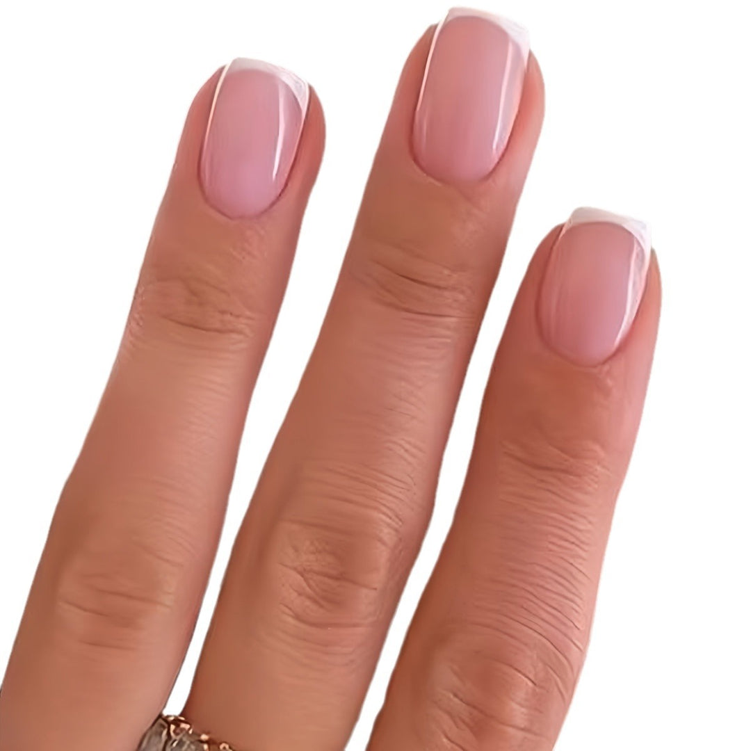 Elegantes French Tip Nagelkunst Set