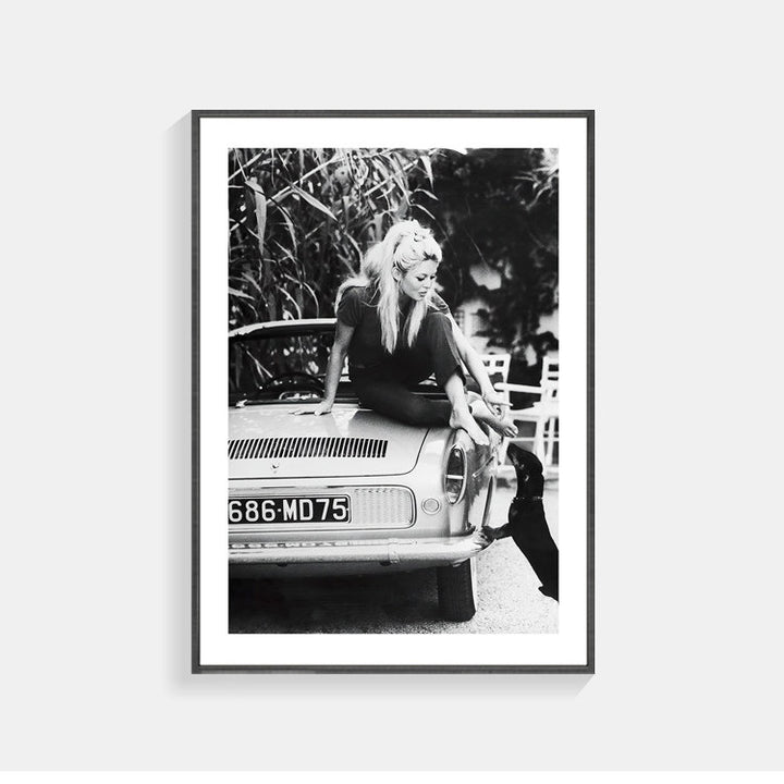 Vintage Inspirierte Gerahmte Kunstdruck
