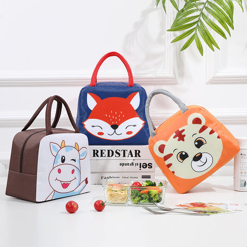 Niedliche tierische isolierte Lunchtasche