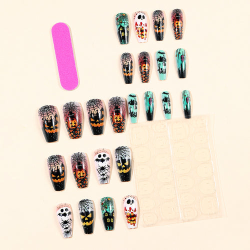Gothic-Themed 3D Halloween Nagelkunstverlängerungen Karnz