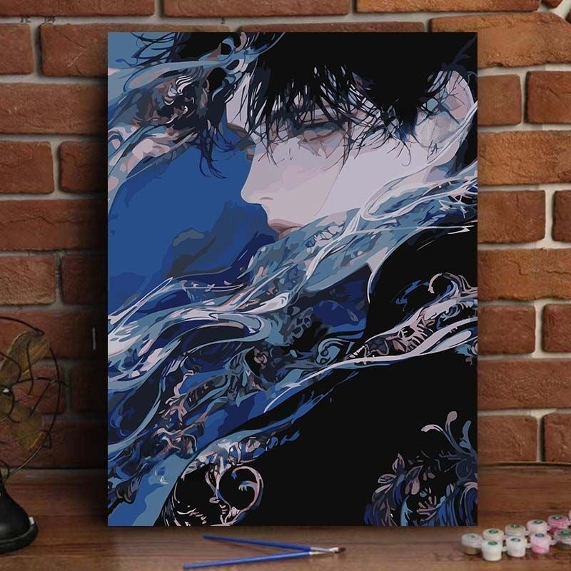 Abstrakte Kunst-Porträt-Leinwanddruck Karnz