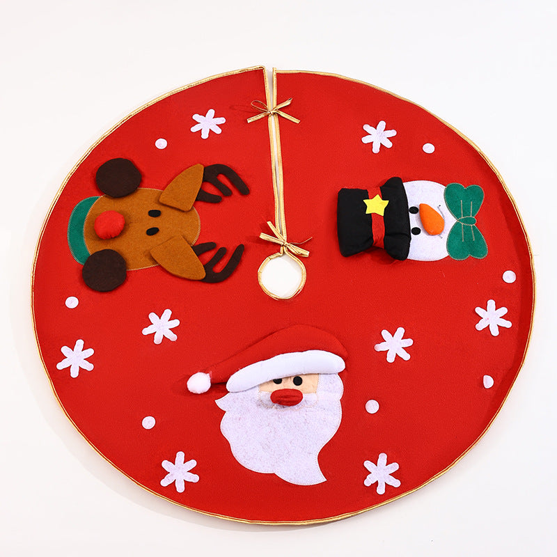 Festliche Weihnachtsbaum-Decke mit buntem Motiv Karnz